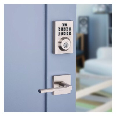 Kwikset SmartCode 914 Zigbee Contemporary Deadbolt with Home Connect, Polished Chrome